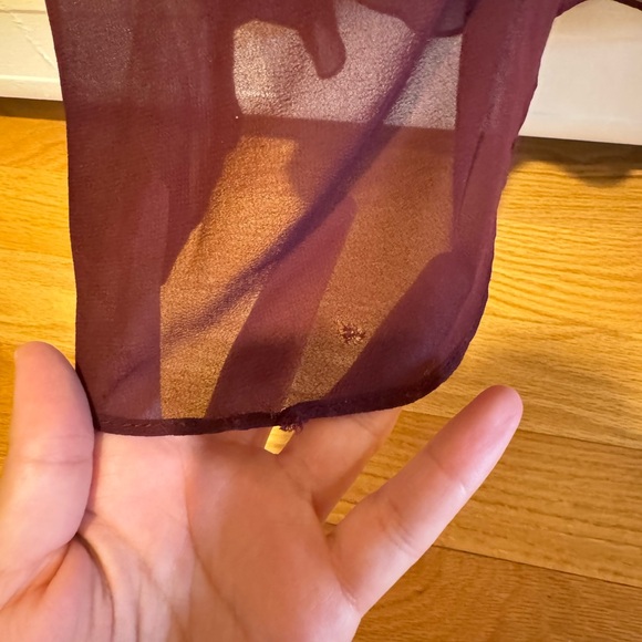 Birdy Grey bridesmaids dress Devin style in Cabernet color chiffon size Large - Picture 6 of 8